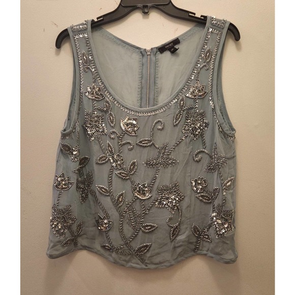 Therapy embellished lviscose top 10 - Picture 1 of 5